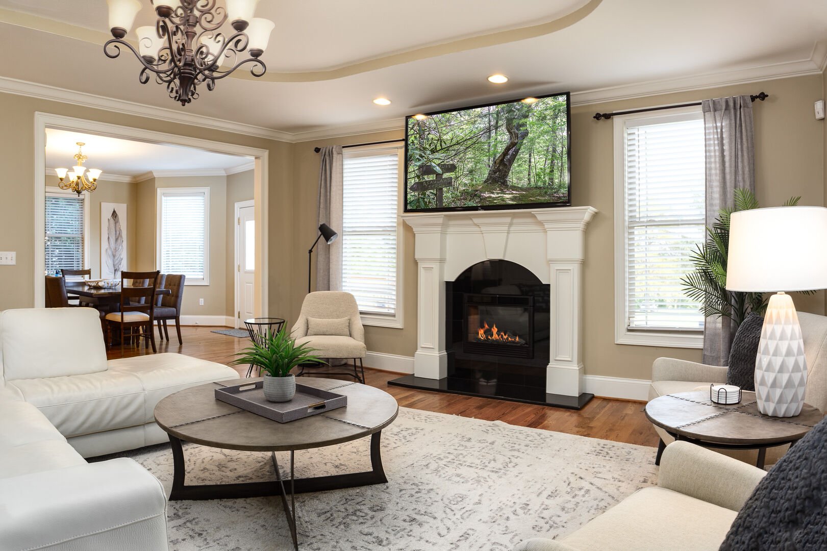 An Asheville vacation rental interior view