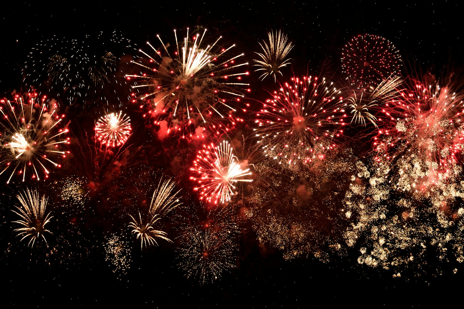 A fireworks show