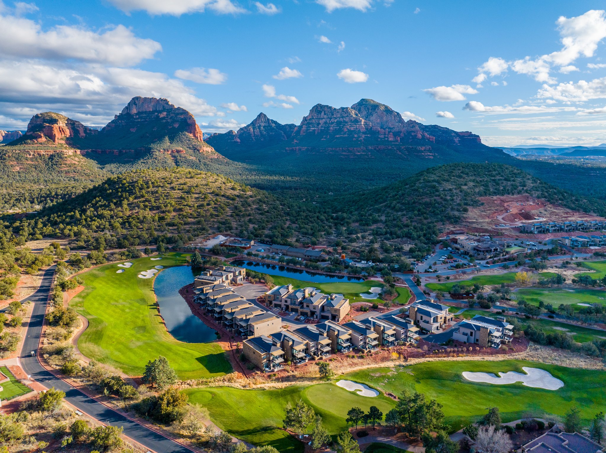Bird's eye view of Seven Canyons Golf Course in Sedona AZ
