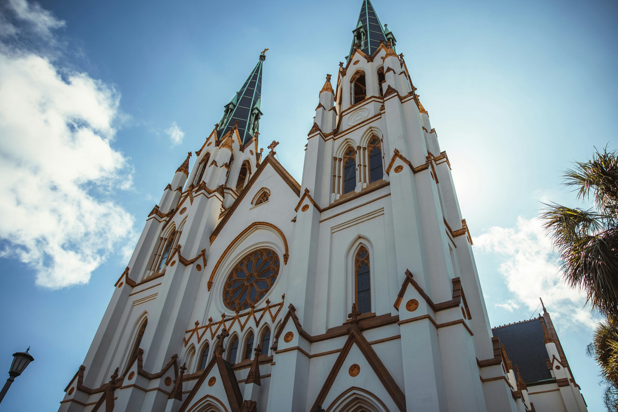 View of the facade of the Cathedral Basilica of St John